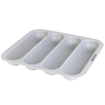 Salter Earth Bamboo Grey 4-Partition Cutlery Tray