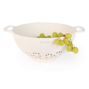 Salter Earth Cream Bamboo Fibre Colander