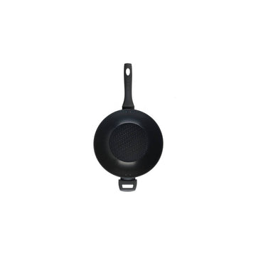 Salter 28cm Geo Hex Non Stick Aluminium Wok with Glass Lid