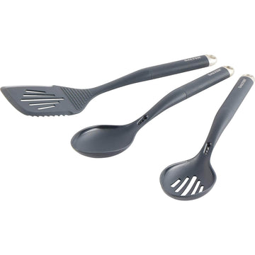 Salter 3Pcs Marino Collection Blue Spatula Slotted Spoon Utensil Set