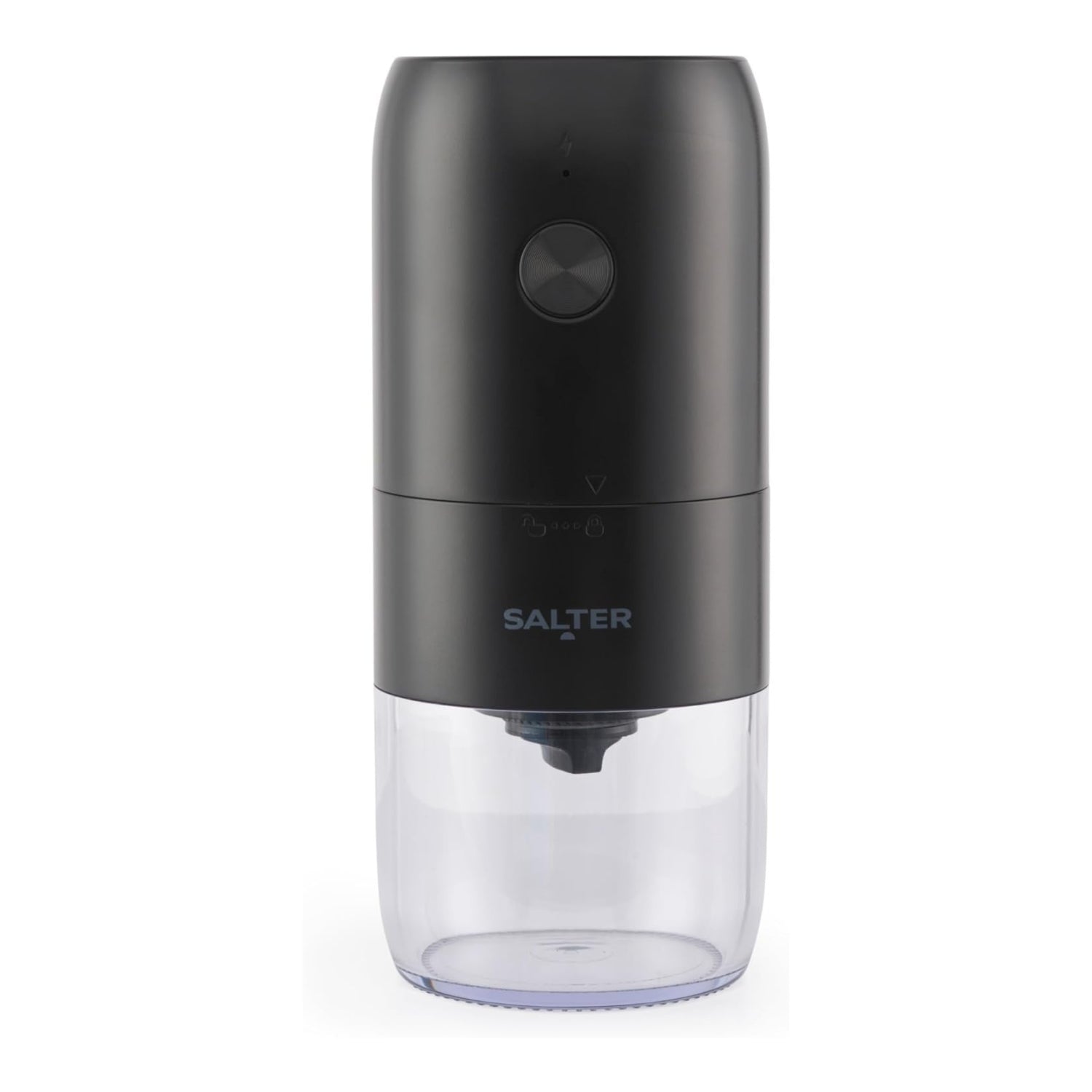 Salter Cordless Coffee Grinder USB Rechargeable Electric Ceramic Burr Black