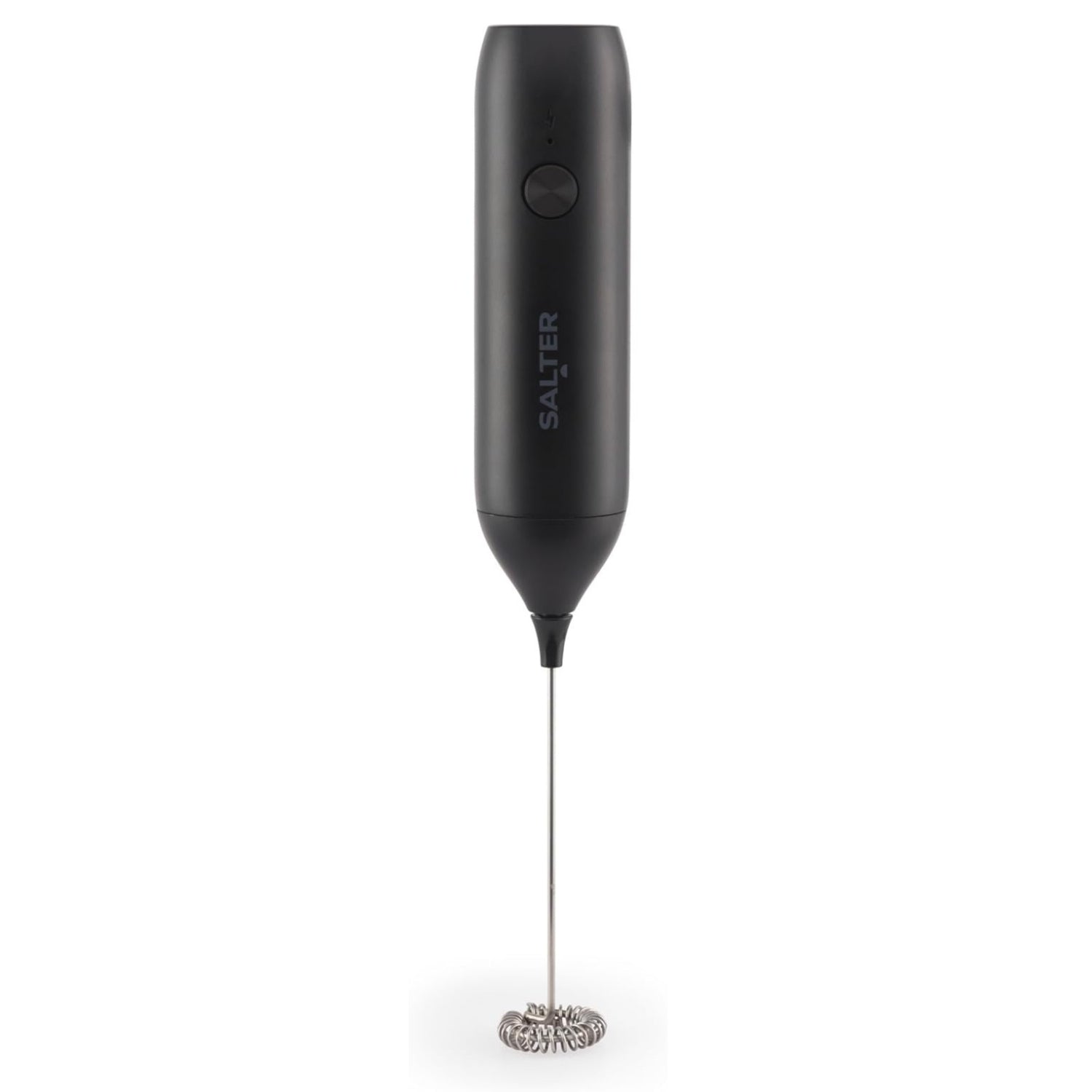 Salter Rechargeable Milk Frother USB Handheld Coffee Foam Maker Whisk Black