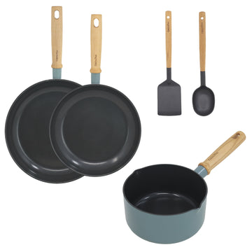 GreenPan Mayflower 5Pc Ceramic Non-Stick Cookware Set