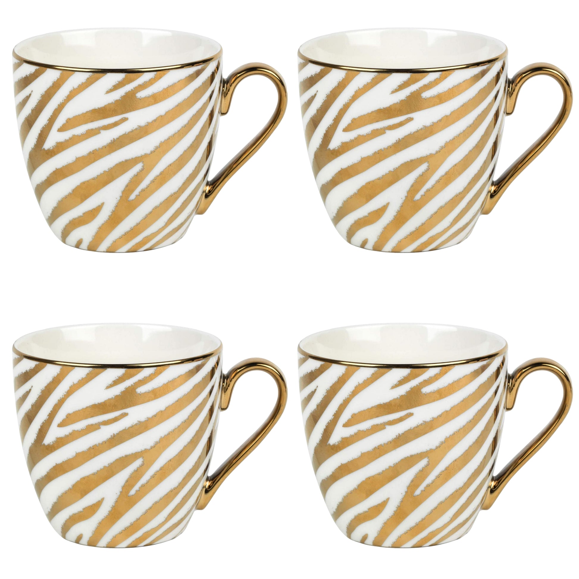 4PCS Kendal Jungle Zebra Mug