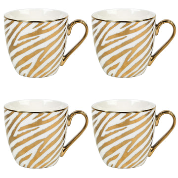 4PCS Kendal Jungle Zebra Mug