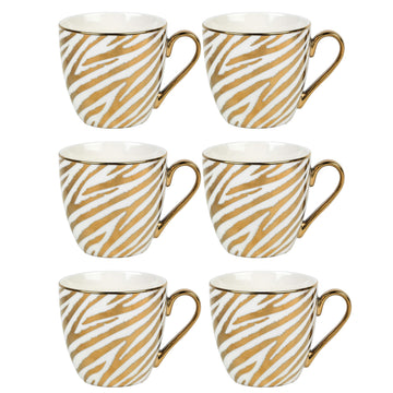 6PCS Kendal Jungle Zebra Mug