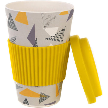 Cambridge 470ml Retro Diamond Yellow Sippy Mug