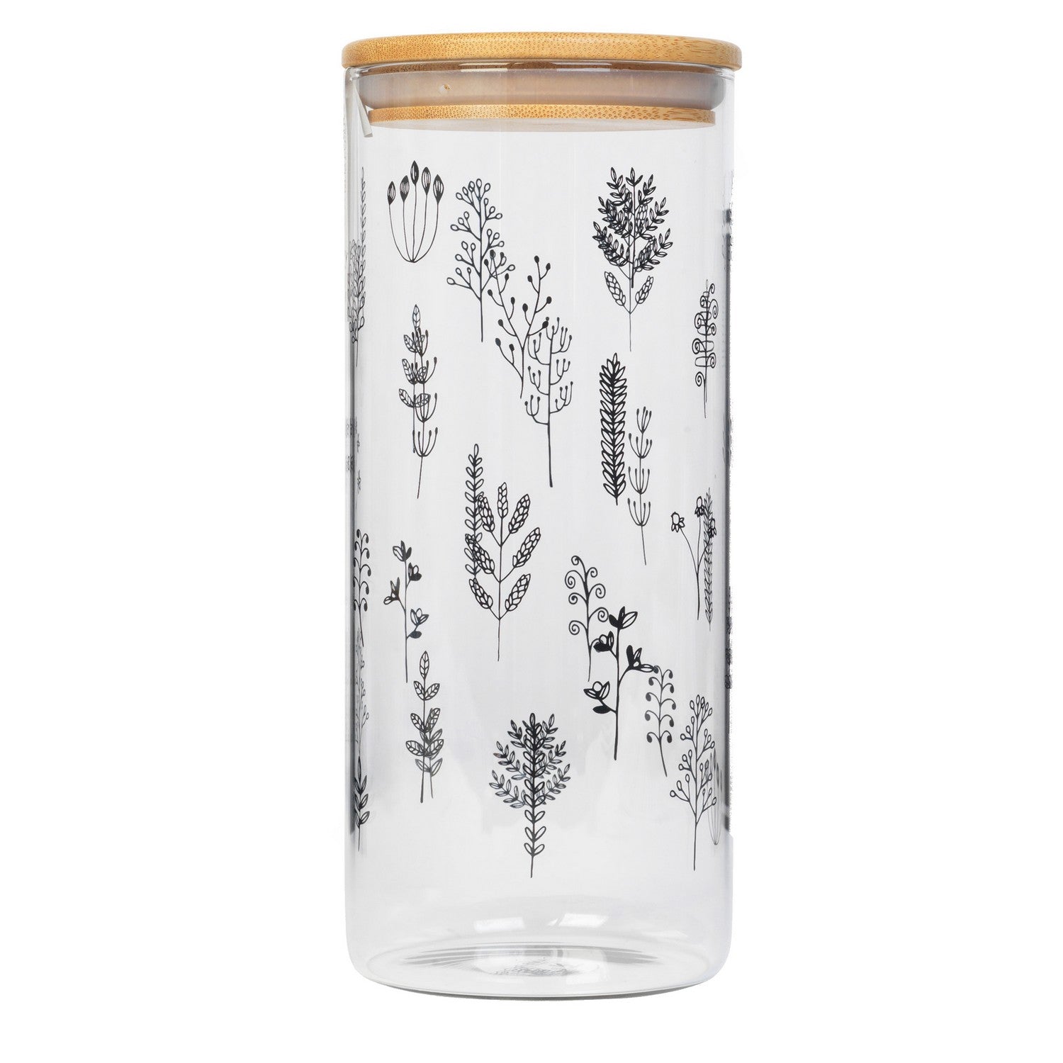 Cambridge 1200ml Glass Doodle Plant Preserving Storage Jar