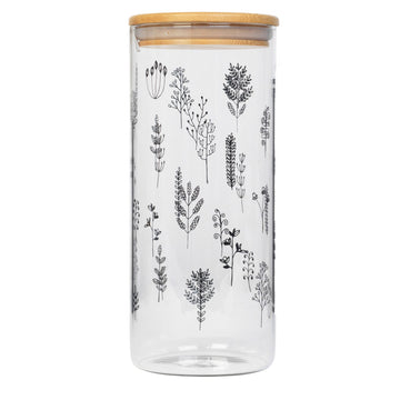 Cambridge 1200ml Glass Doodle Plant Preserving Storage Jar