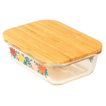 Cambridge Elodie Glass Lunch Box with Bamboo Lid