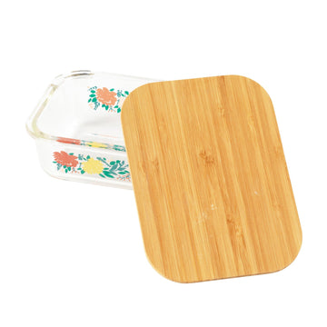Cambridge Elodie Glass Lunch Box with Bamboo Lid