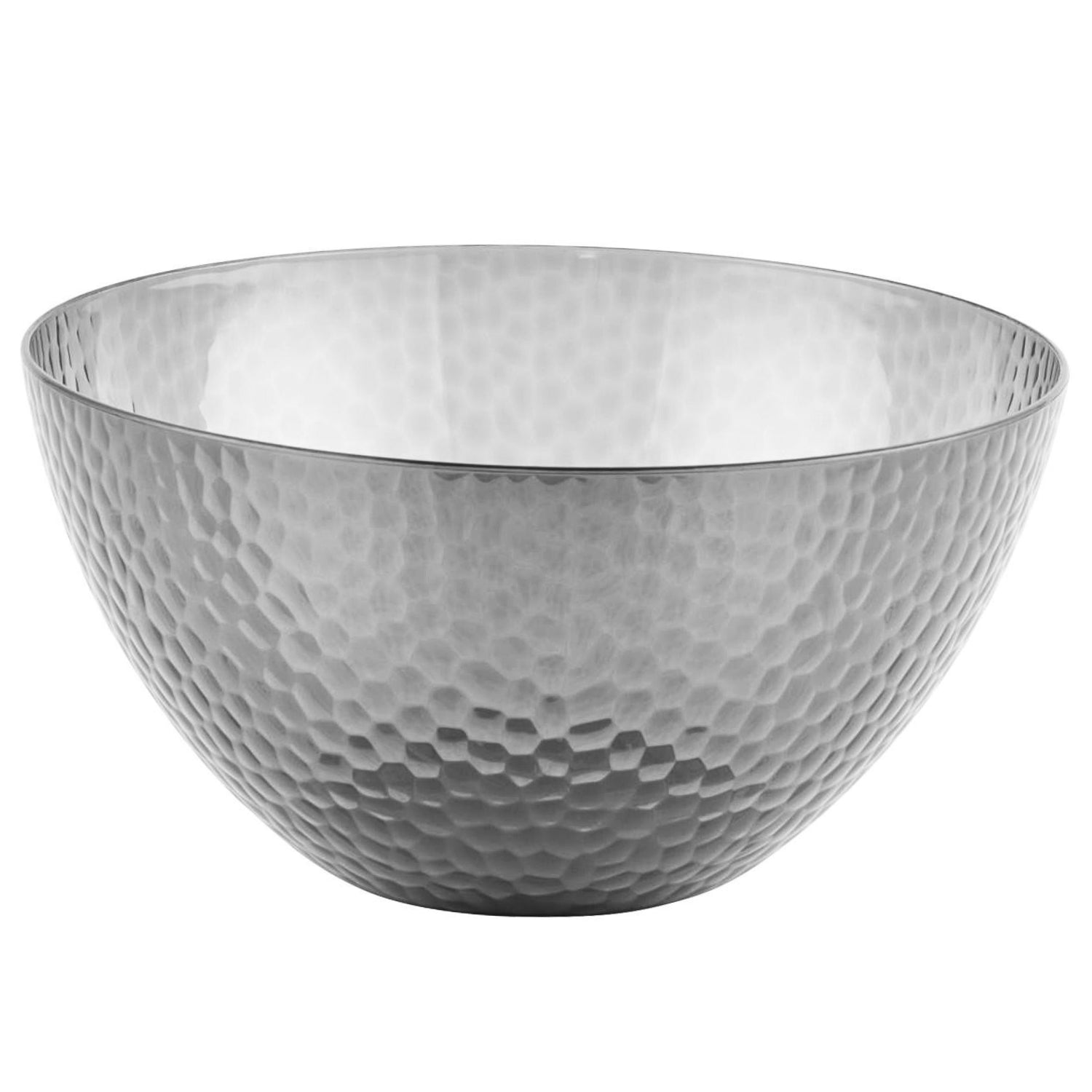 Cambridge Grey Fete Diamond Design Reusable Plastic Salad Bowl