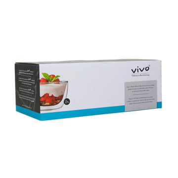 2Pcs Vivo 11.2cm Borosilicate Glass Bowls