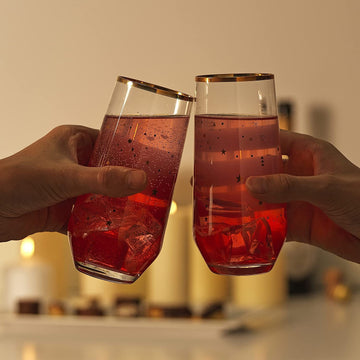 Set of 2 390ml Crystalline Long Drink Glasses