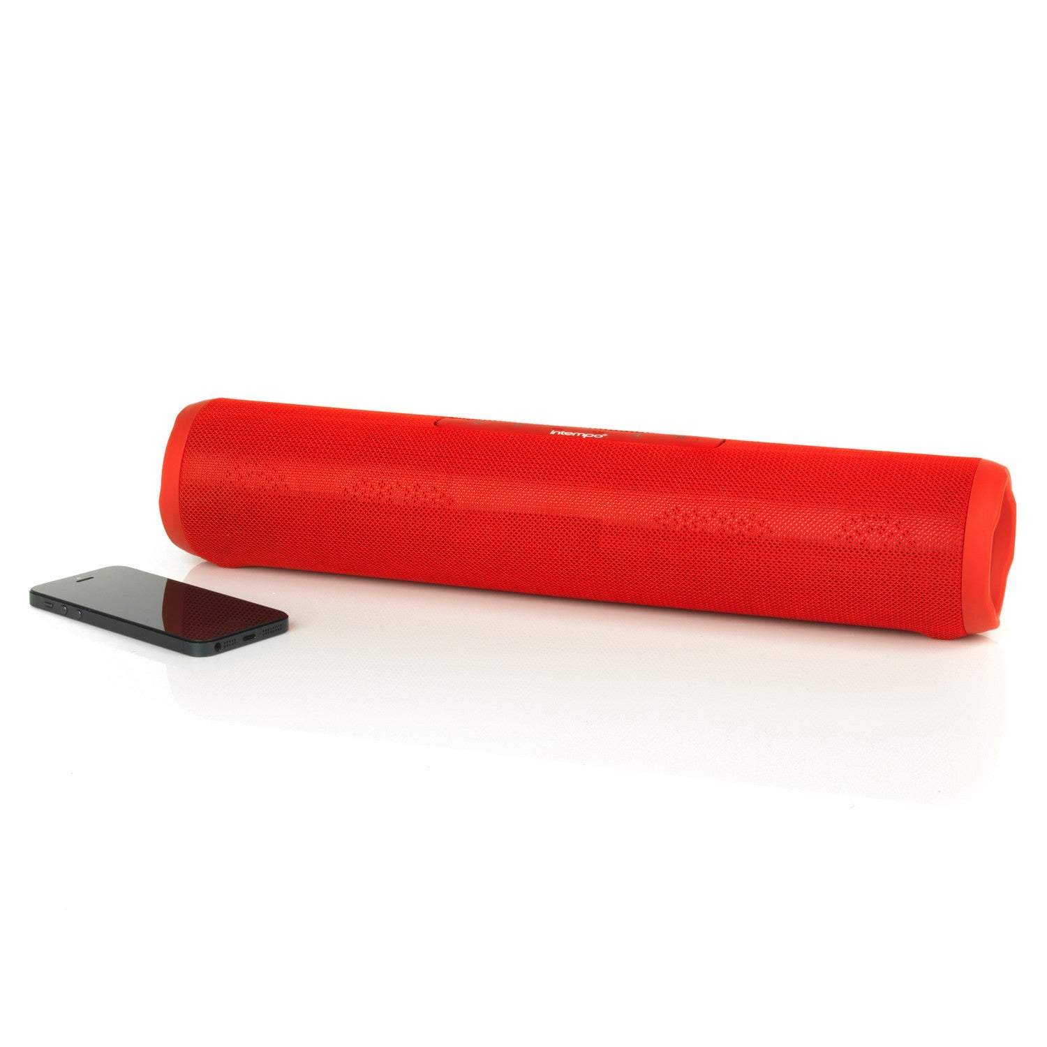 Large Red Fabric Bluetooth Enhanced Bass Speaker