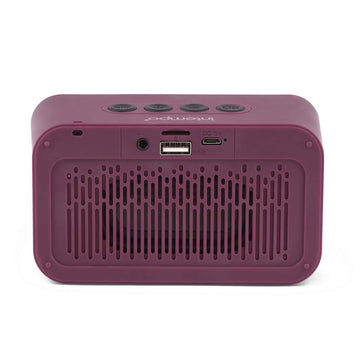 Wireless Retro Bluetooth Rechargeable Purple 6W Fabric Speaker