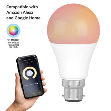 WIFI Bayonet 8.5W RGB White Light Google Amazon Compatible Smart Bulb