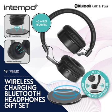 Intempo Wireless Charging Bluetooth Headphones