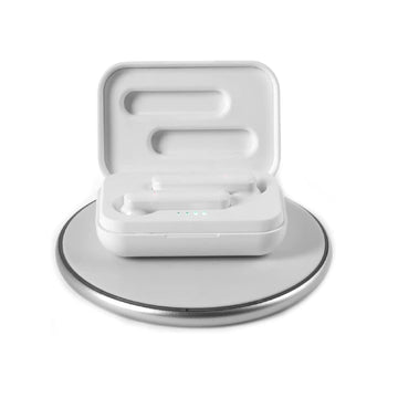 White 2 In 1 Set Wireless Bluetooth Earphones