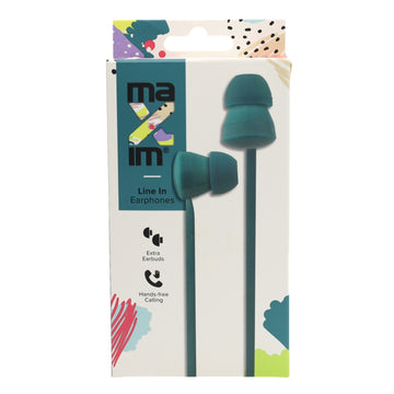 Maxim Green Line-In Earphones