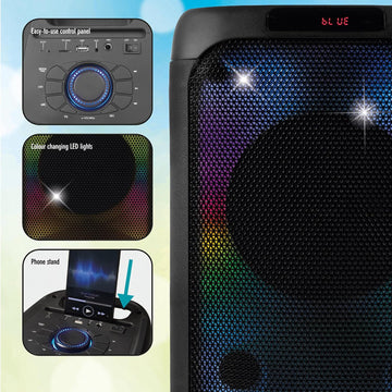 Intempo 100W Bluetooth Speaker with Wired Microphone