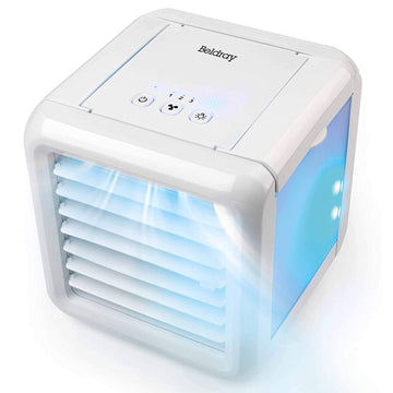 White Ice Cube Portable Table Top Air Cooler