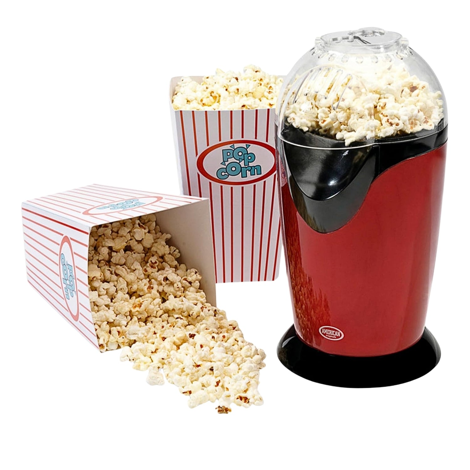 1100W Electric Hot Air Popcorn Maker Machine With Measuring Cup