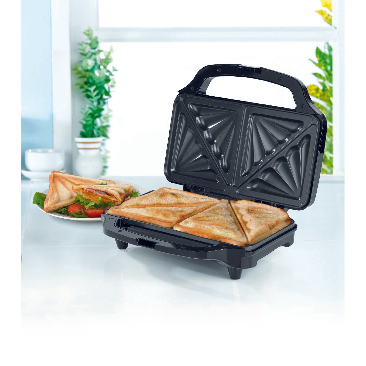 Salter 900W Non Stick Deep Fill Sandwich Toaster
