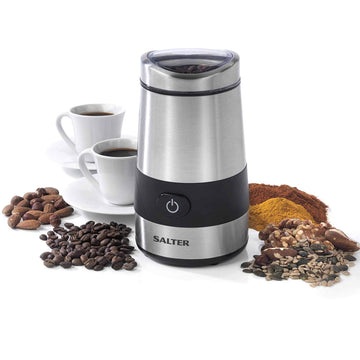 Salter Electric Stainless Steel Twin Blade Coffee Grinder