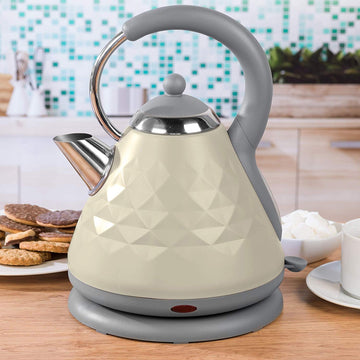 Salter Grey 3000w Diamond Pyramid Kettle 1.8litres