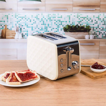 Salter 2-Slice Cream Toaster 850w Diamond Style