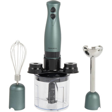 Progress 350W 3-In-1 Shimmer Green Handheld Blender Set