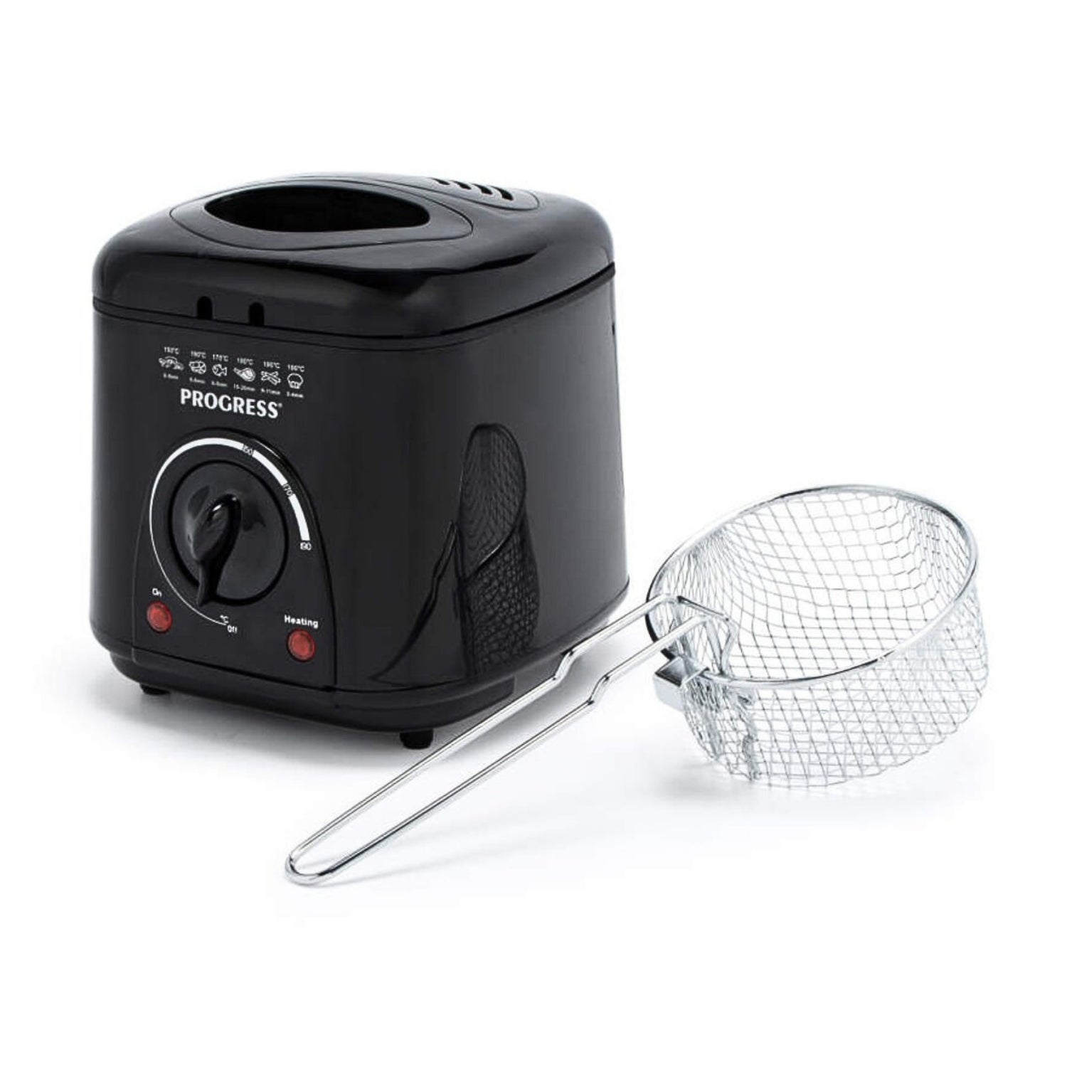 Progress 1L Compact Black Deep Fat Fryer