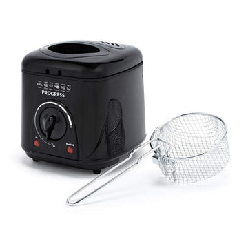 Progress 1L Compact Black Deep Fat Fryer
