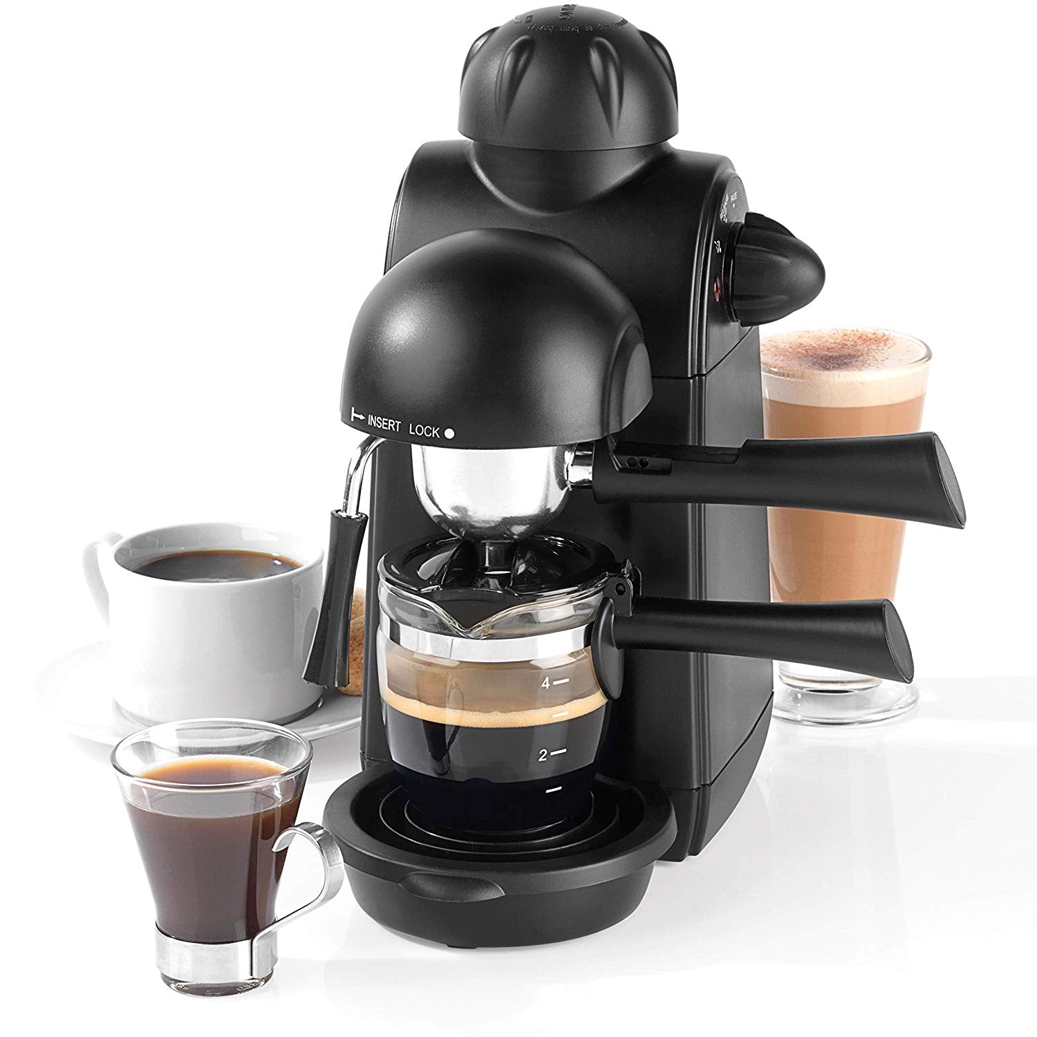 Salter Espressimo Barista Coffee Maker Black with 5 Bar Pump