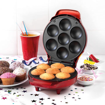 American Originals 1000W Red 7 Cupcake Maker