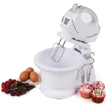 Progress 250W White Twin Hand and Stand Mixer