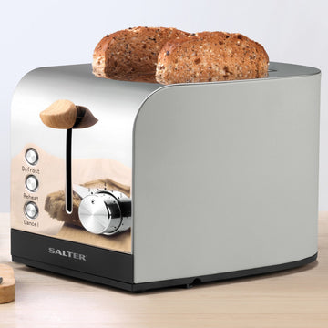 Salter 2 Slice Grey Skandi Toaster