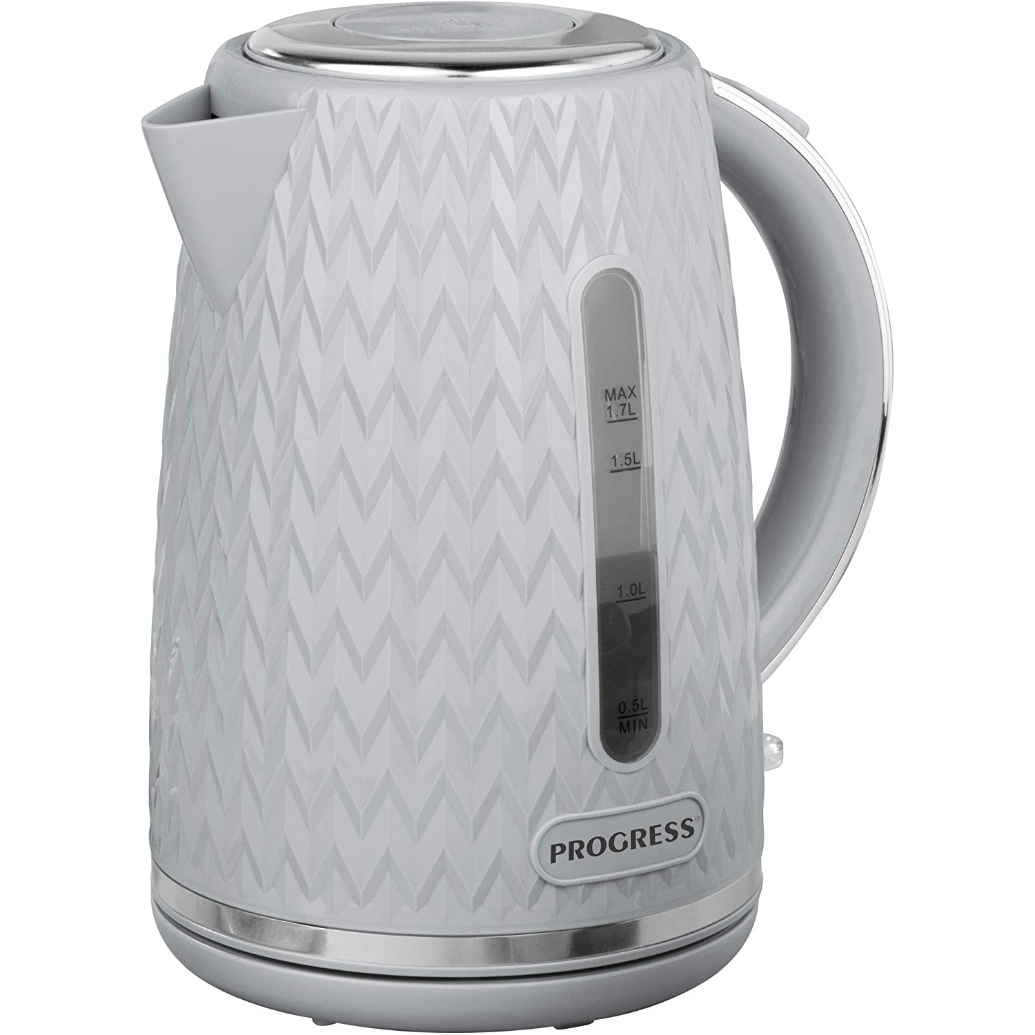 Progress Chevron 1.7 Litre Grey Electric Kettle