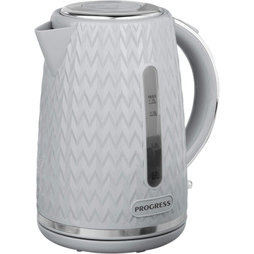Progress Chevron 1.7 Litre Grey Electric Kettle