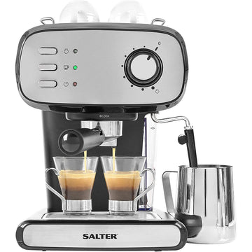 Salter Black Caffe Barista Pro Espresso Maker