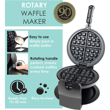 Progress Rotary Non-Stick Waffle Maker