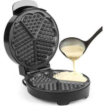 Progress Non-Stick Heart Shaped Waffle Maker