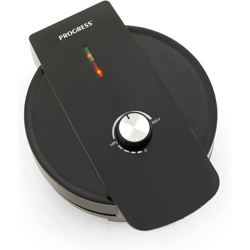 Progress Black Non-Stick Belgian Waffle Maker