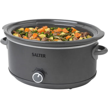 Salter 6.5 Litre Oval Slow Cooker with Removable Crockpot