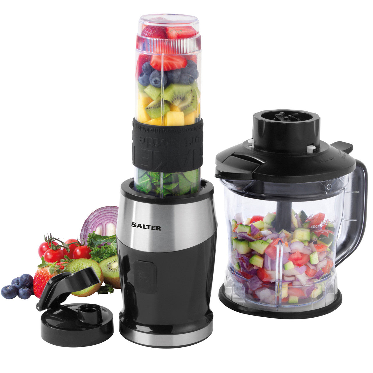 Salter 2-in-1  Jug Blender & Food Processor 1.2L