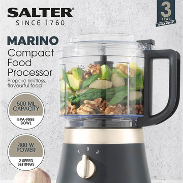 Salter Marino Grey Compact Food Processor
