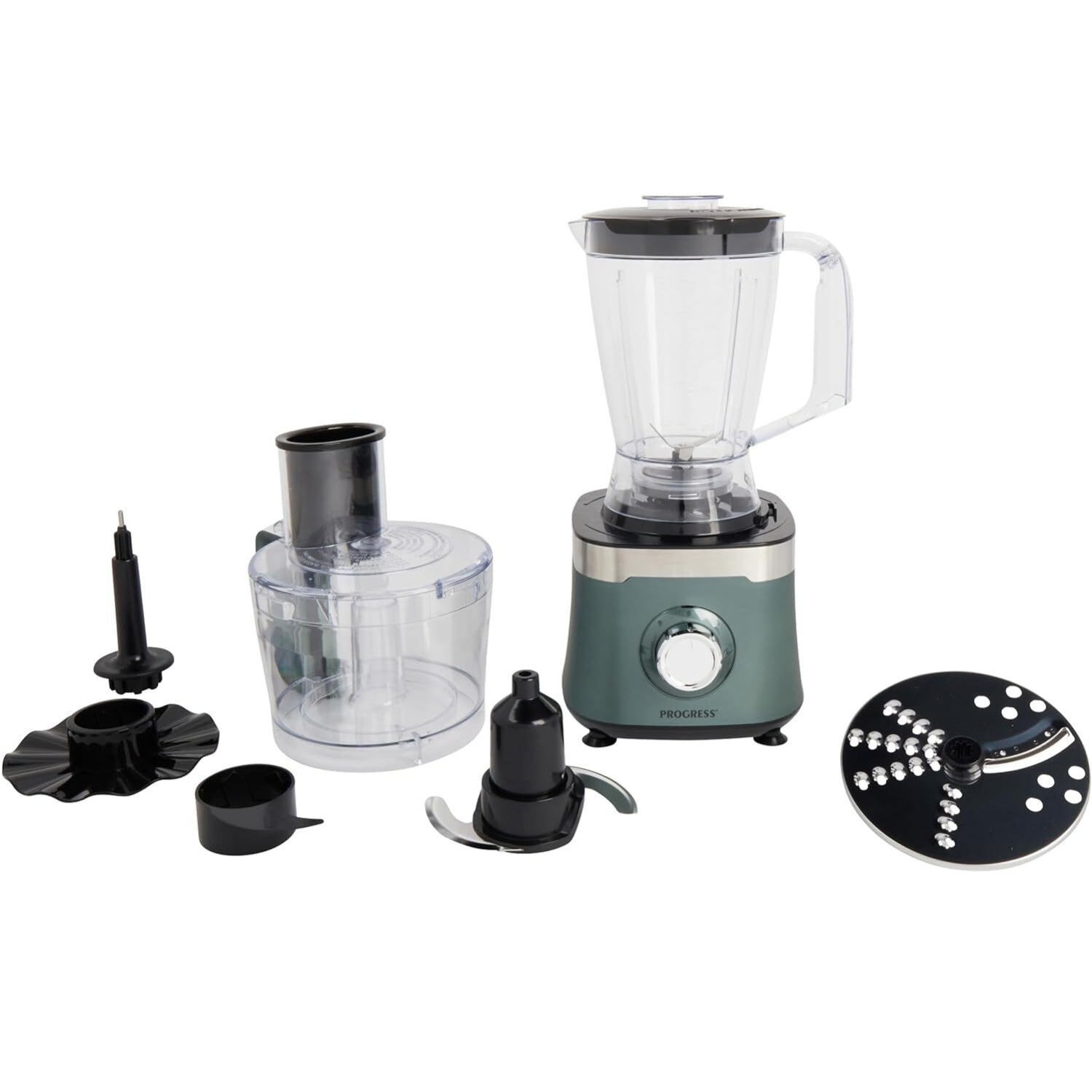 Progress 800W Shimmer Green Food Processor & Blender Set