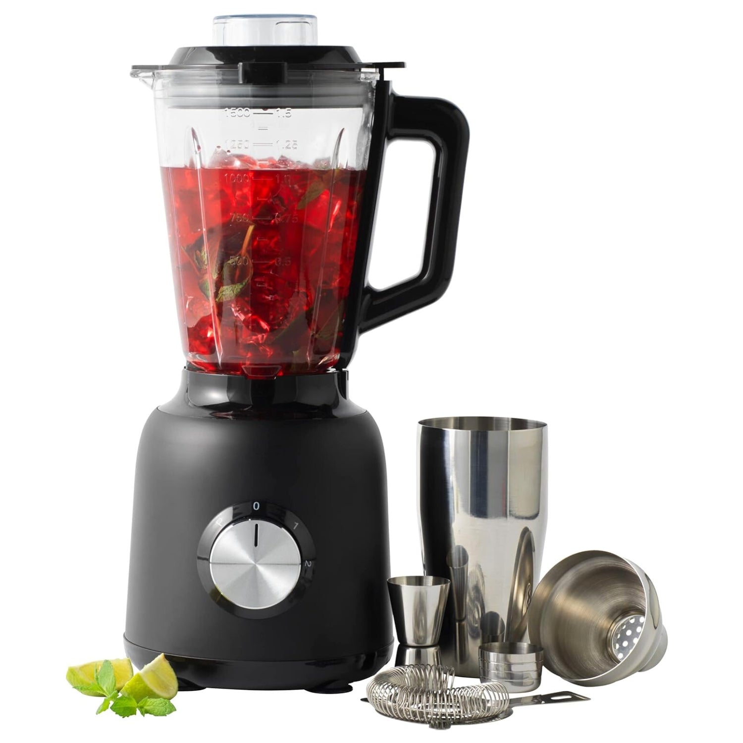 Salter Black Multipurpose Blender Set With Glass Jug