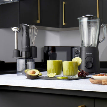 Salter 1.5L Stainless Steel Kuro Glass Jug Blender